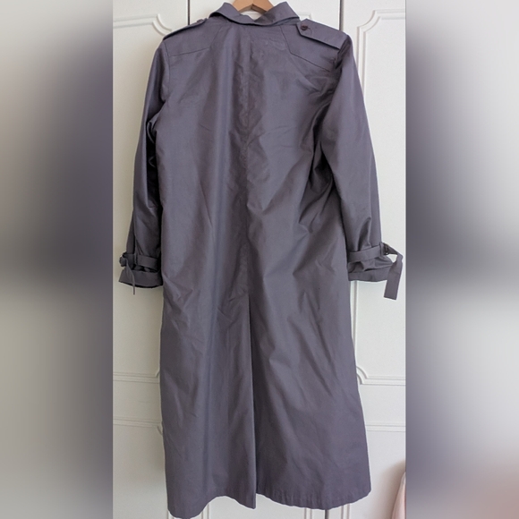 London Fog Purple Trench Coat - Picture 2 of 5